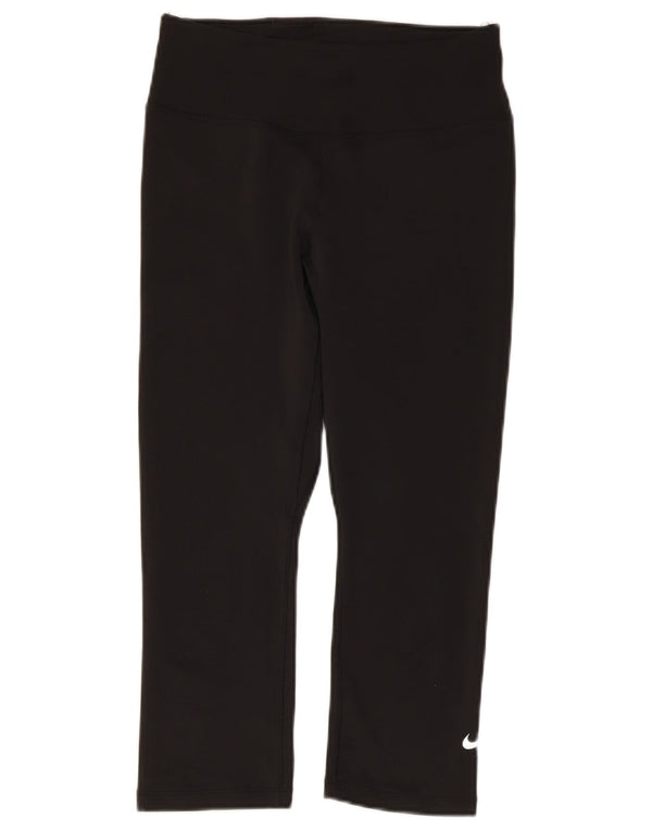 Nike Legging Capri Dri Fit pour femme UK 10 Petit Noir Polyester