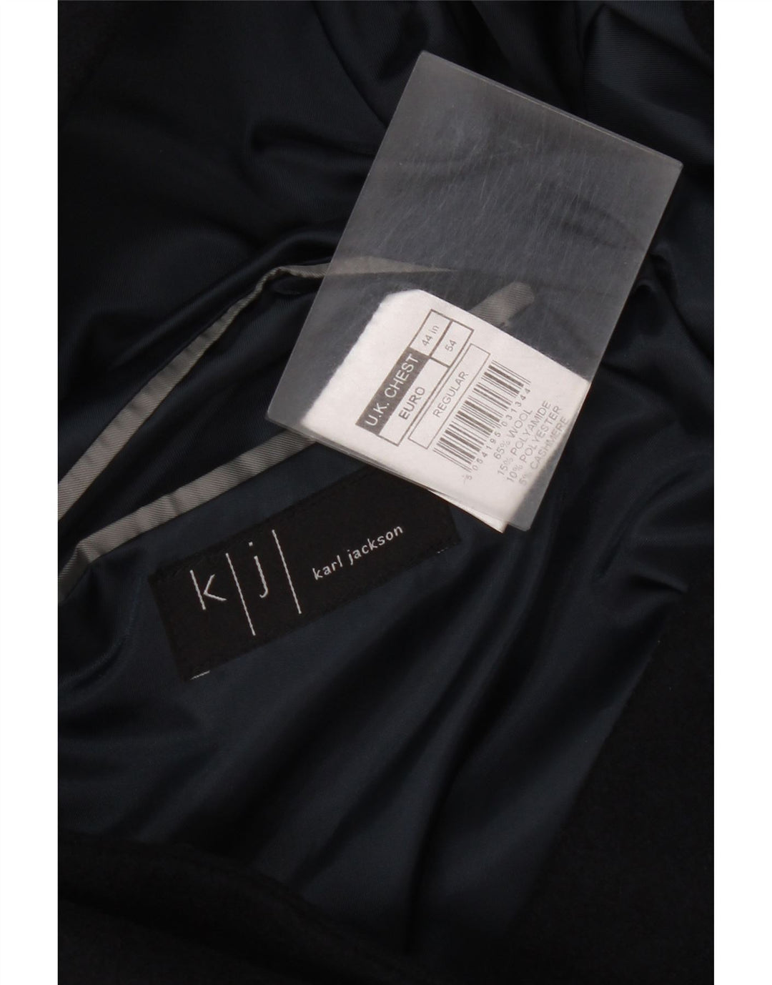 Karl Jackson Manteau Homme UK 44 2XL Bleu Marine Laine