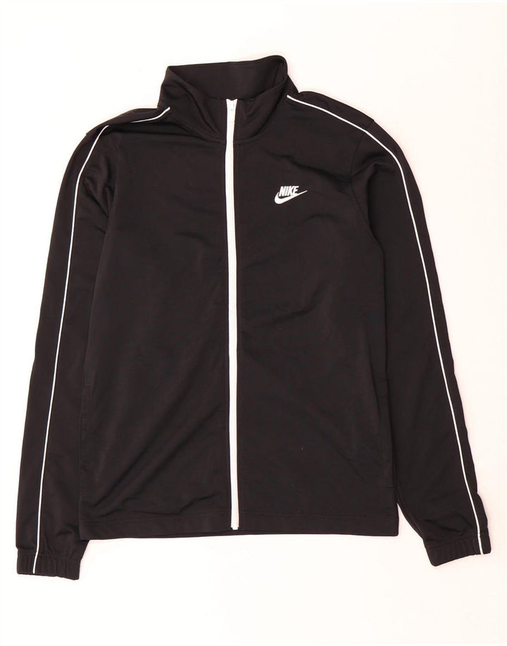 NIKE Veste de survêtement pour femme UK 10 Small Noir Polyester