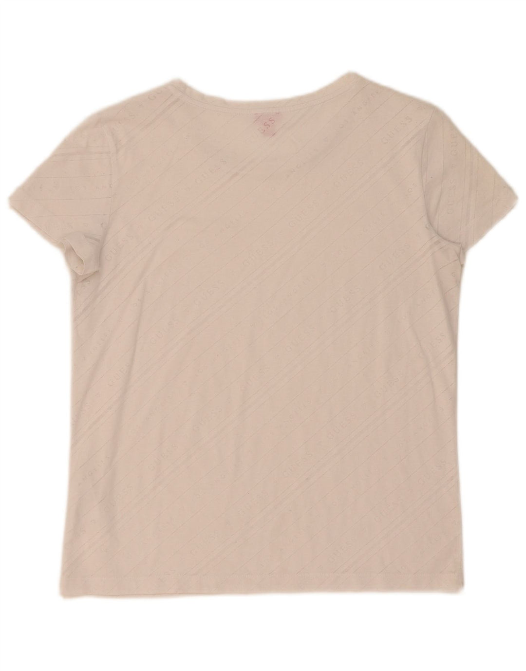 Guess T-shirt graphique pour femme UK 10 Small Blanc cassé