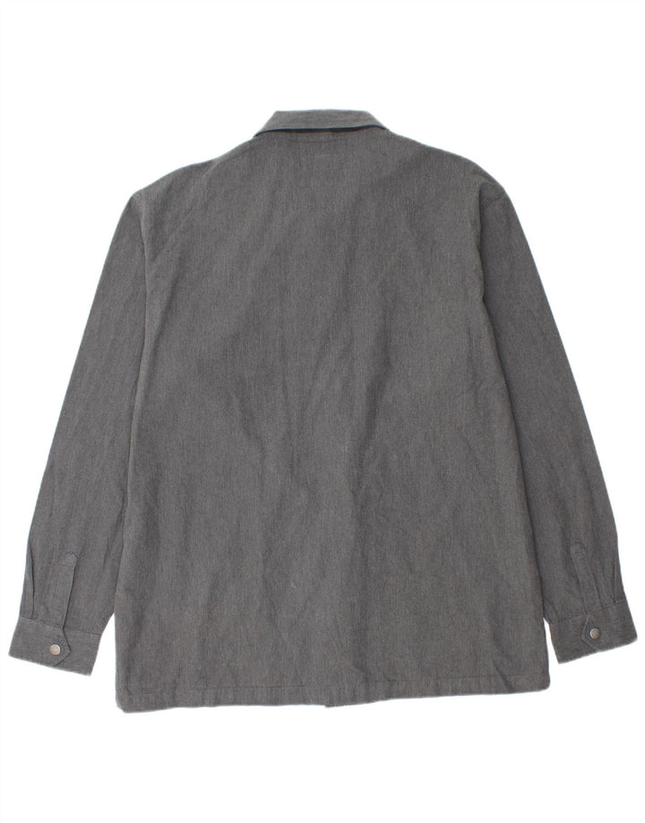 Jack Wills Chemise surchemise pour homme Large en coton gris