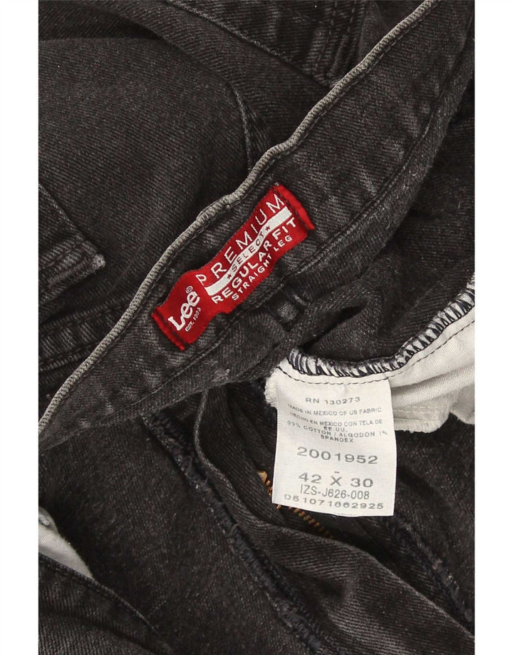 Lee Jean droit coupe droite homme W42 L30 coton noir