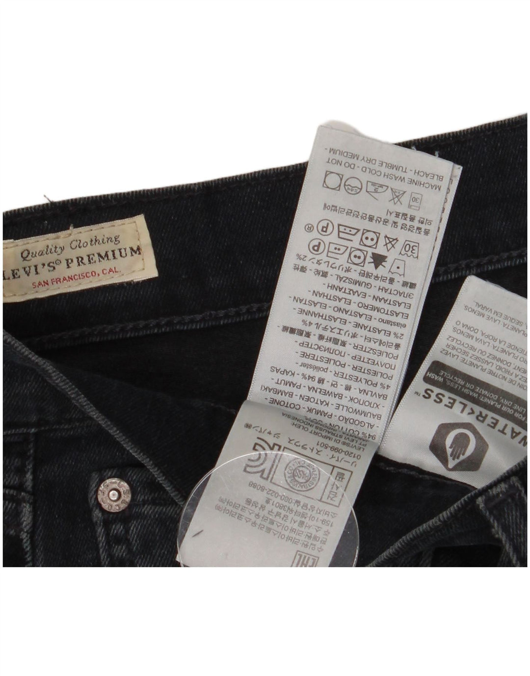 Levi's Jean Slim 511 Homme W34 L34 Bleu Marine Coton