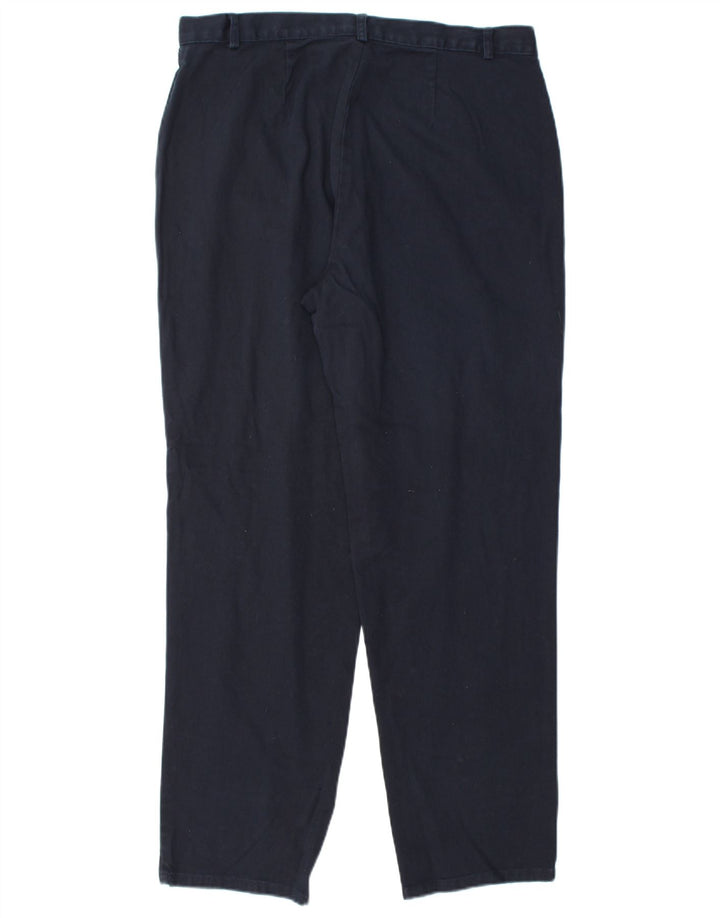 DOCKERS Pantalon décontracté taille haute pour femme US 16 2XL W34 L30 Bleu marine