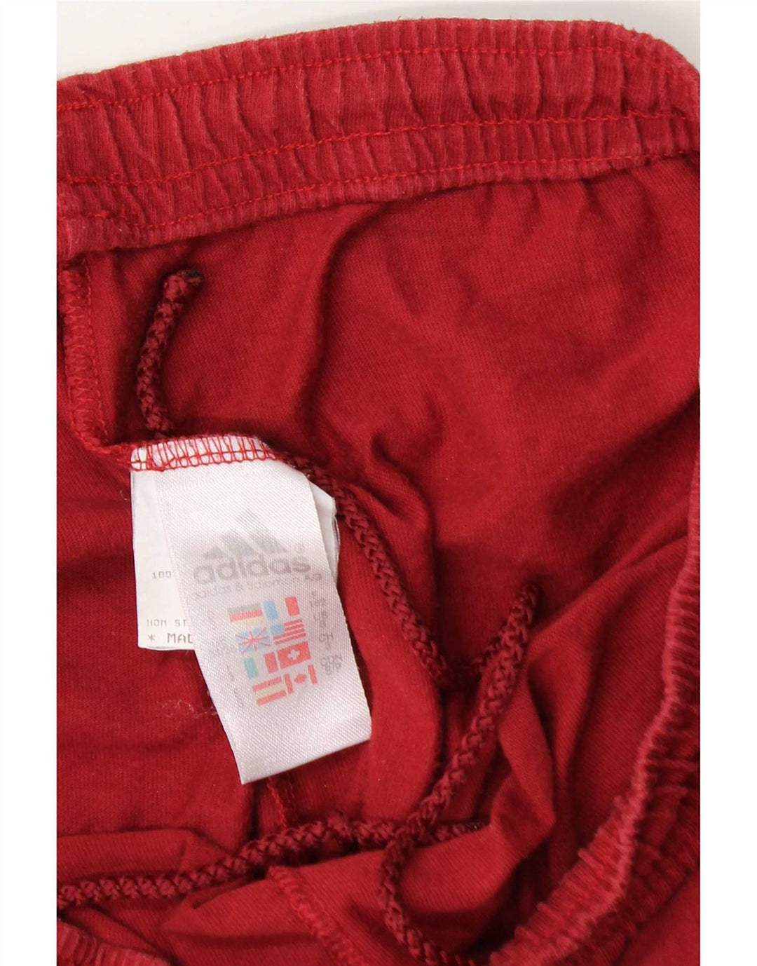 Adidas Pantalon de survêtement pour homme Petit coton rouge