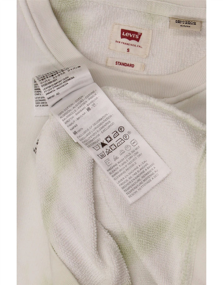 LEVI'S Sweat-shirt standard pour homme en coton tie-dye blanc petit
