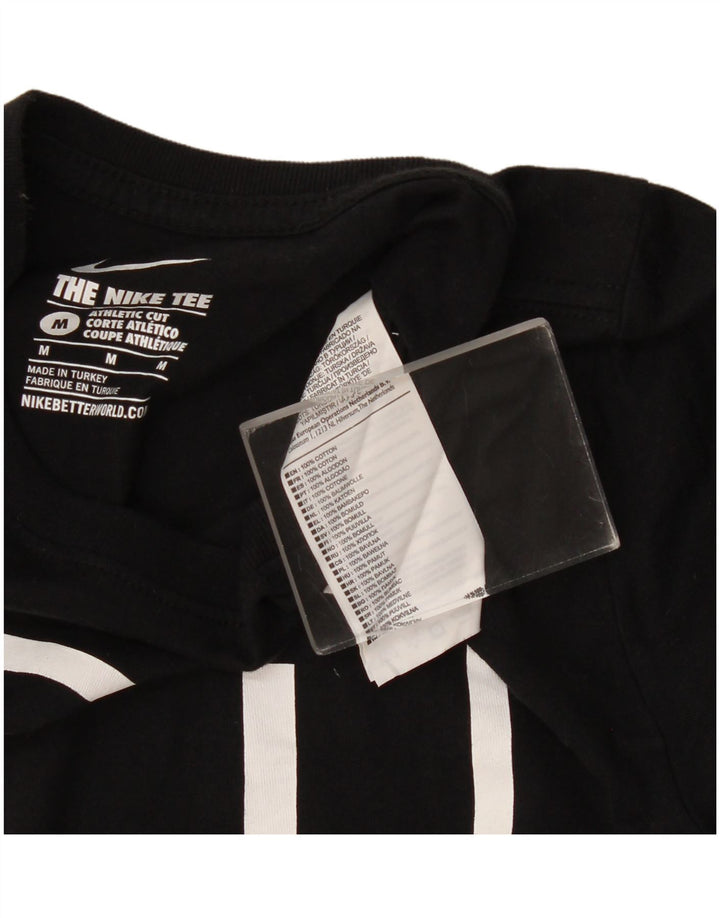 Nike T-shirt graphique pour homme en coton noir moyen