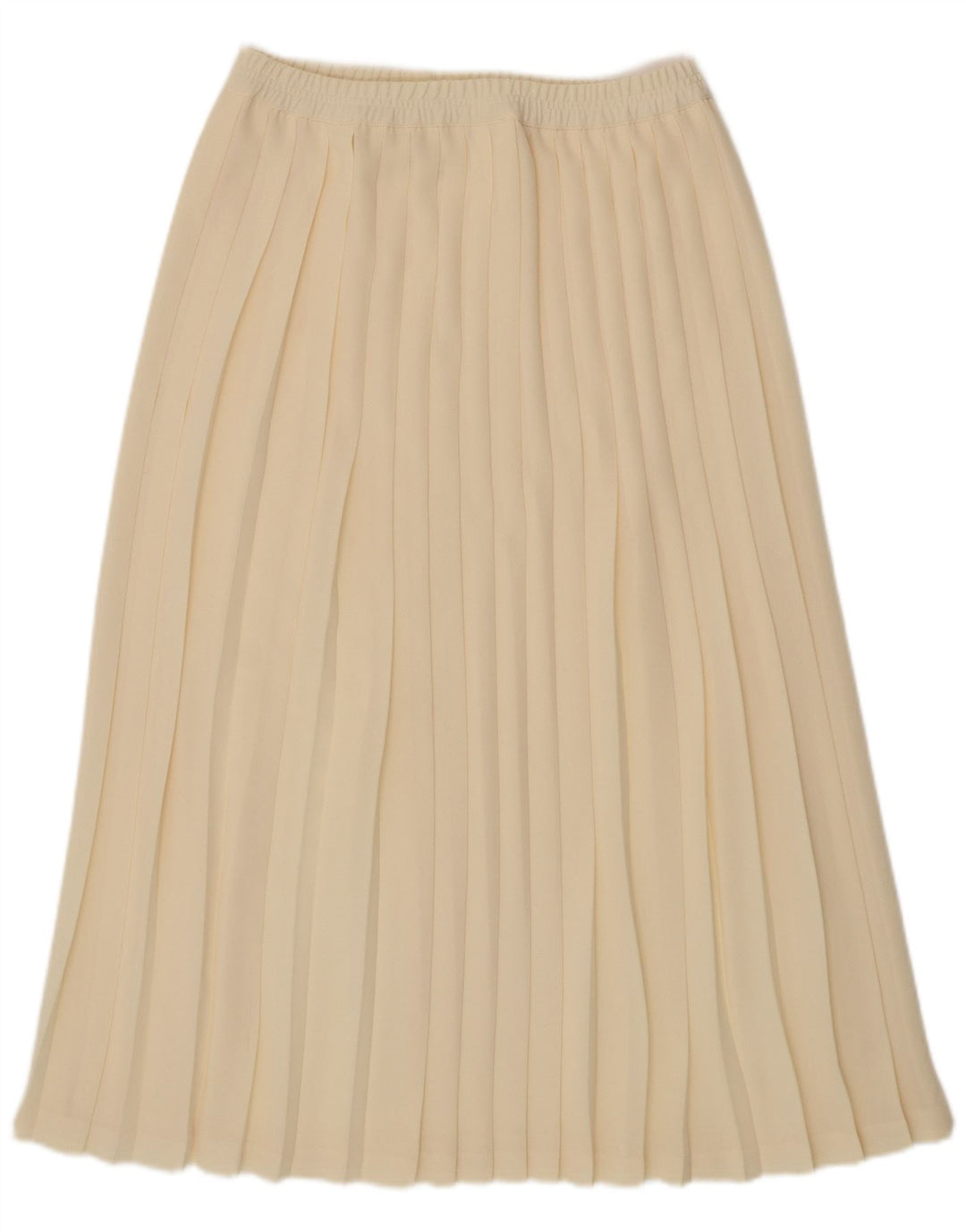 ECHELON Womens Knife Pleated Skirt W30 Medium Off White Polyester