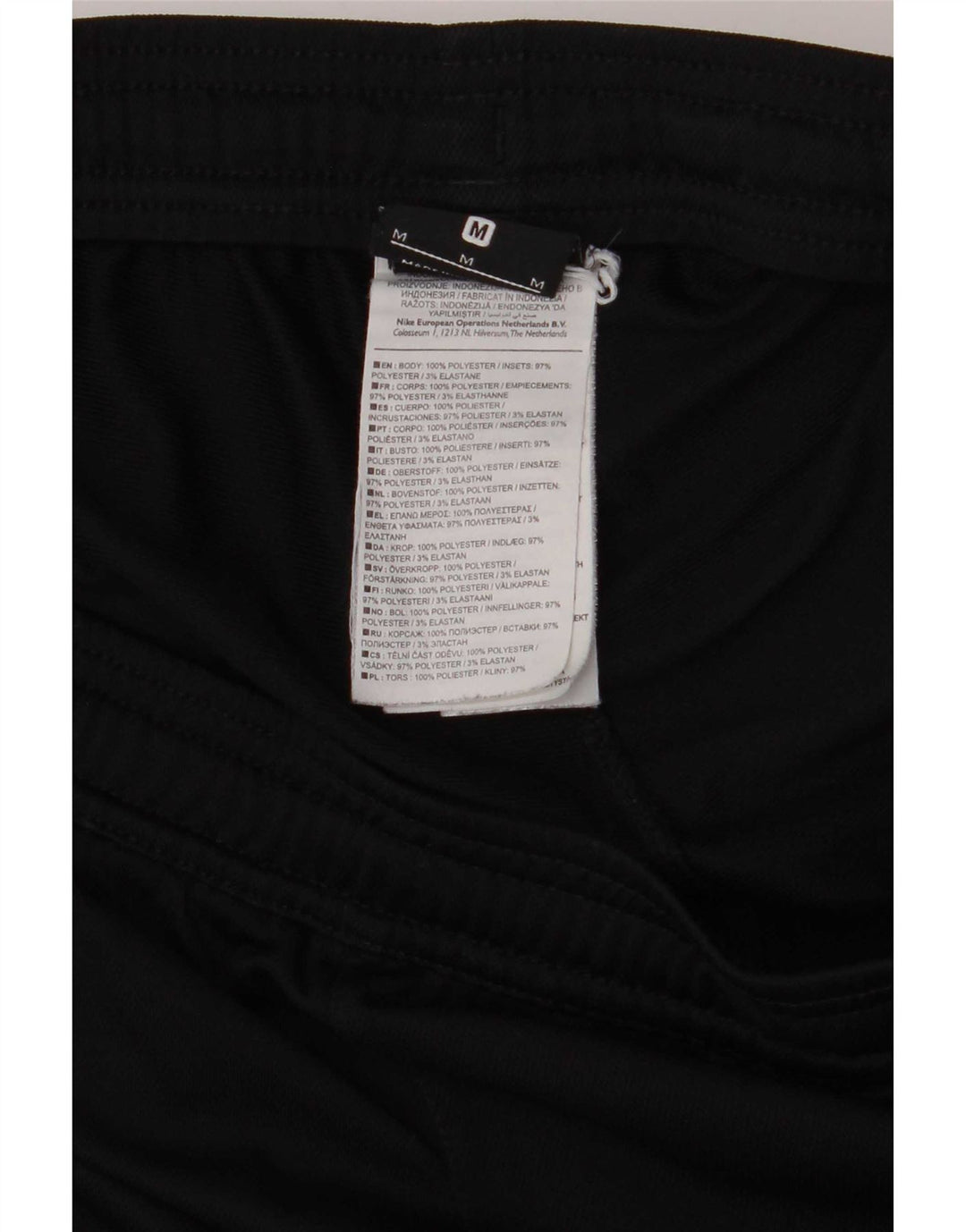 Pantalon de survêtement Nike pour homme en polyester color block noir moyen