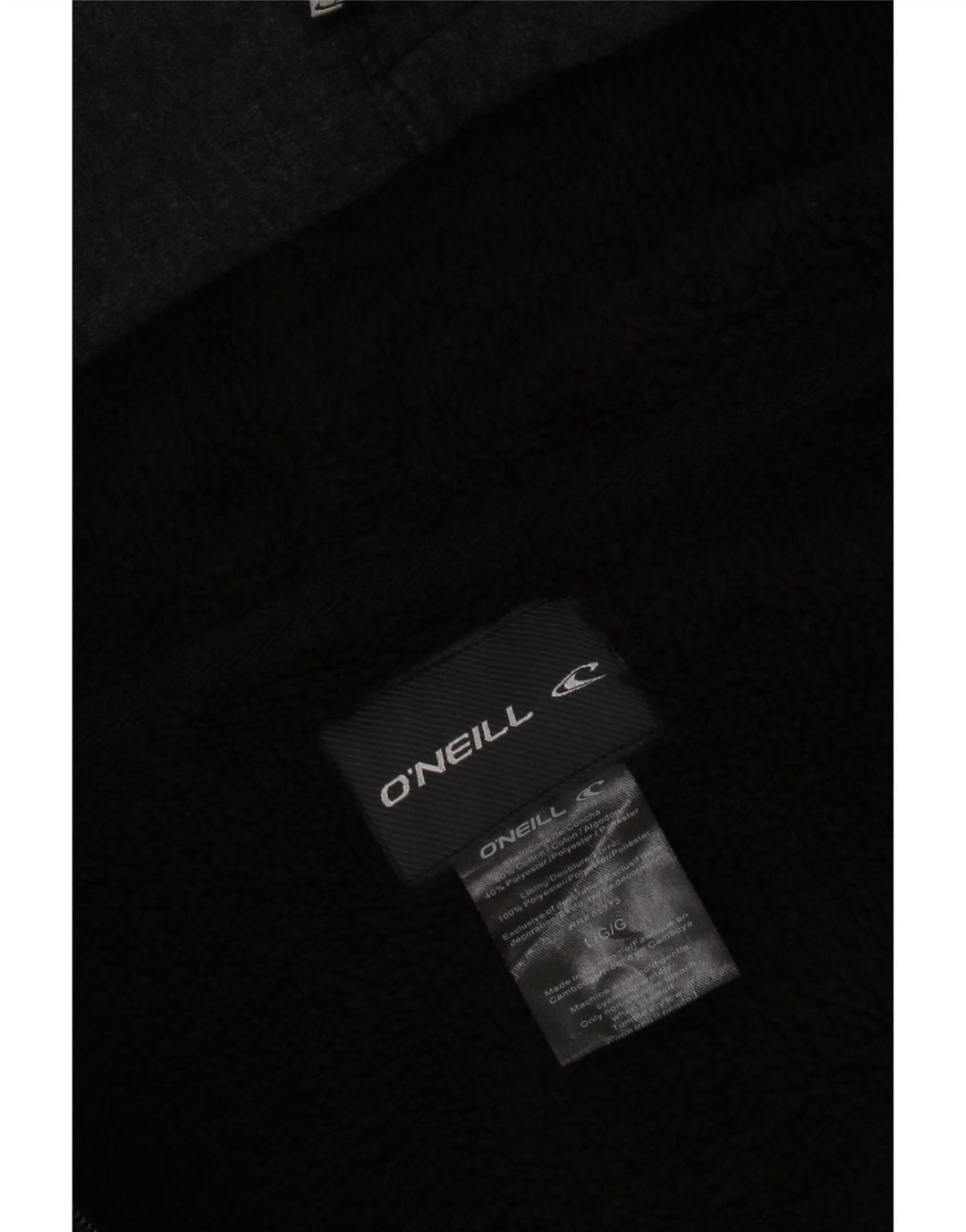 O'Neill Pull à capuche zippé pour homme Grand coton gris