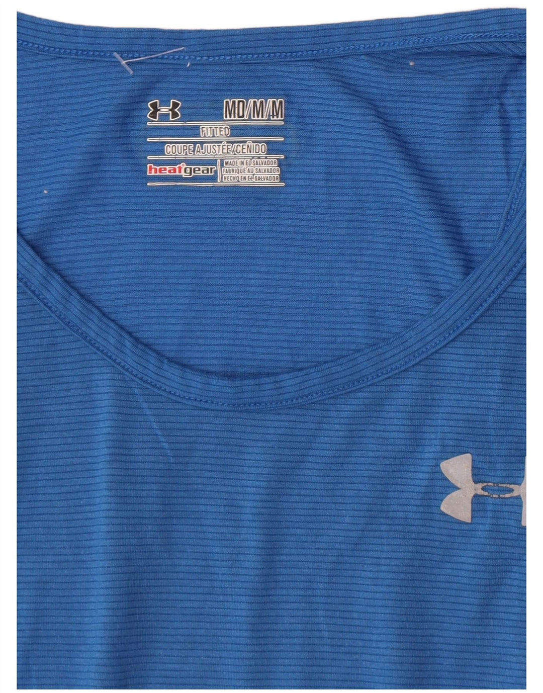 Under Armour Débardeur Heat Gear Homme Bleu Moyen Rayures