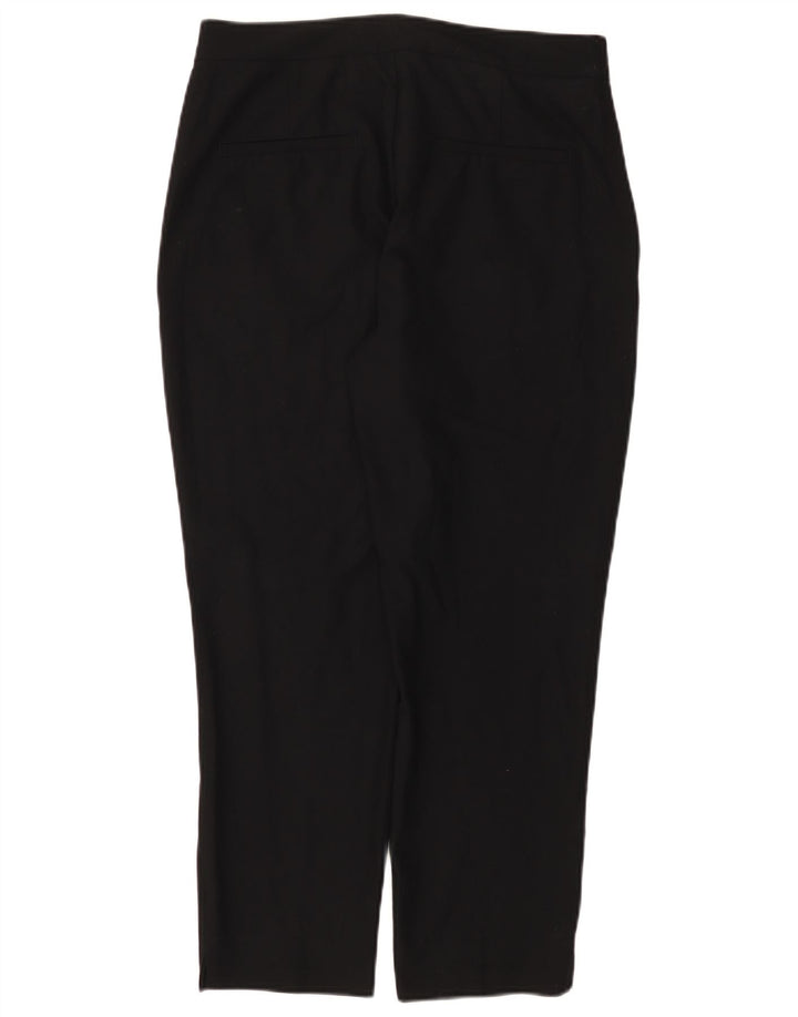 Zara Pantalon court slim pour femme US 8 Medium W30 L25 Polyester noir