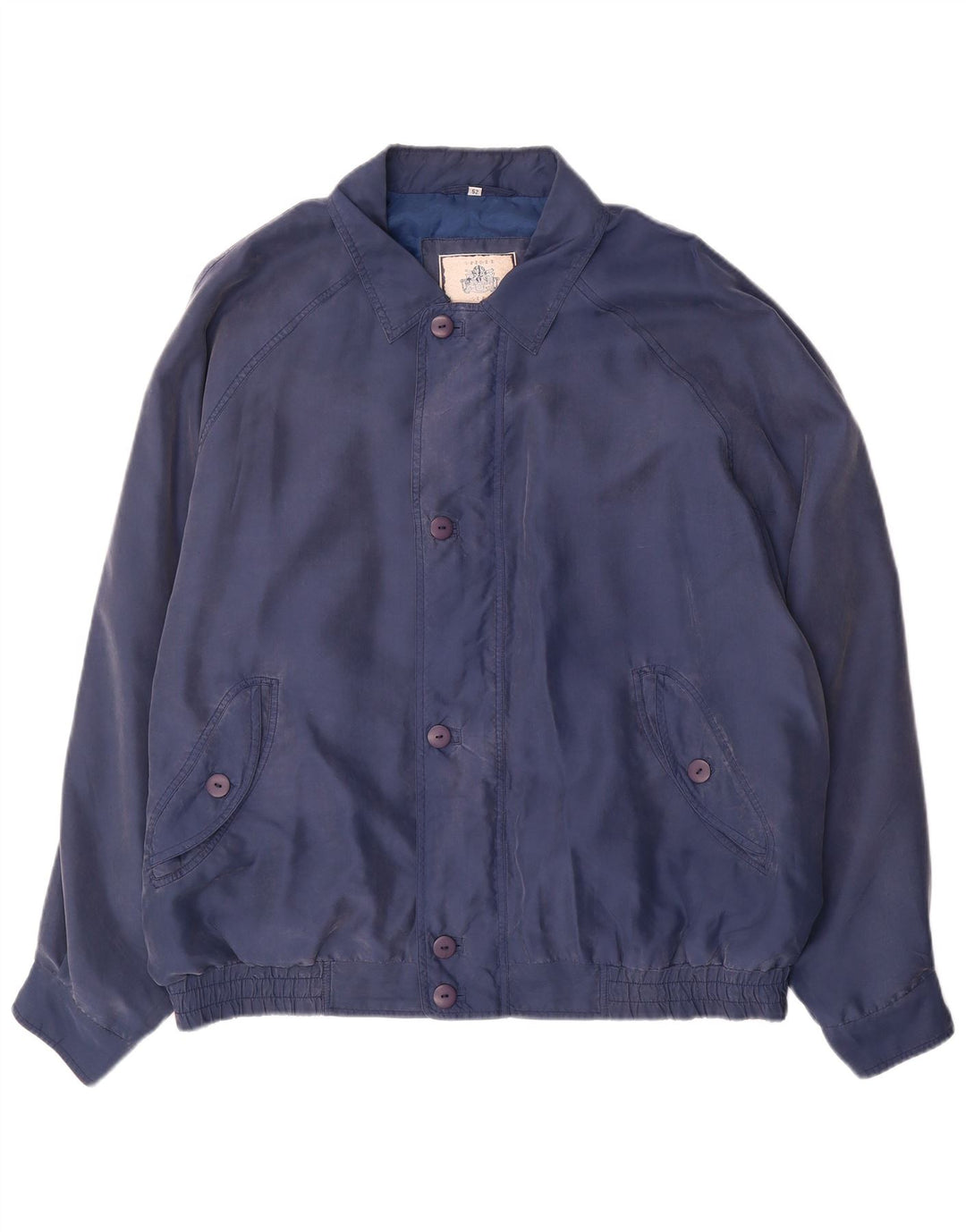 Spirit Homme Bomber Veste IT 52 XL Bleu Marine Soie