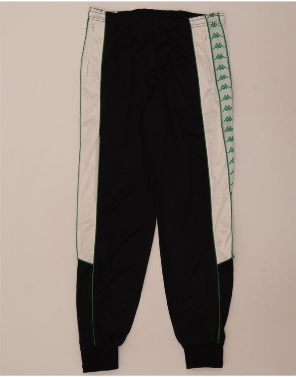 Kappa Pantalon de survêtement graphique pour homme XL Noir Colourblock