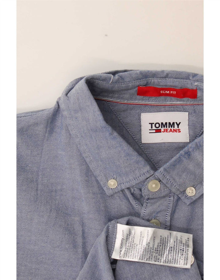 Tommy Hilfiger Chemise Slim Fit Homme Bleu Coton