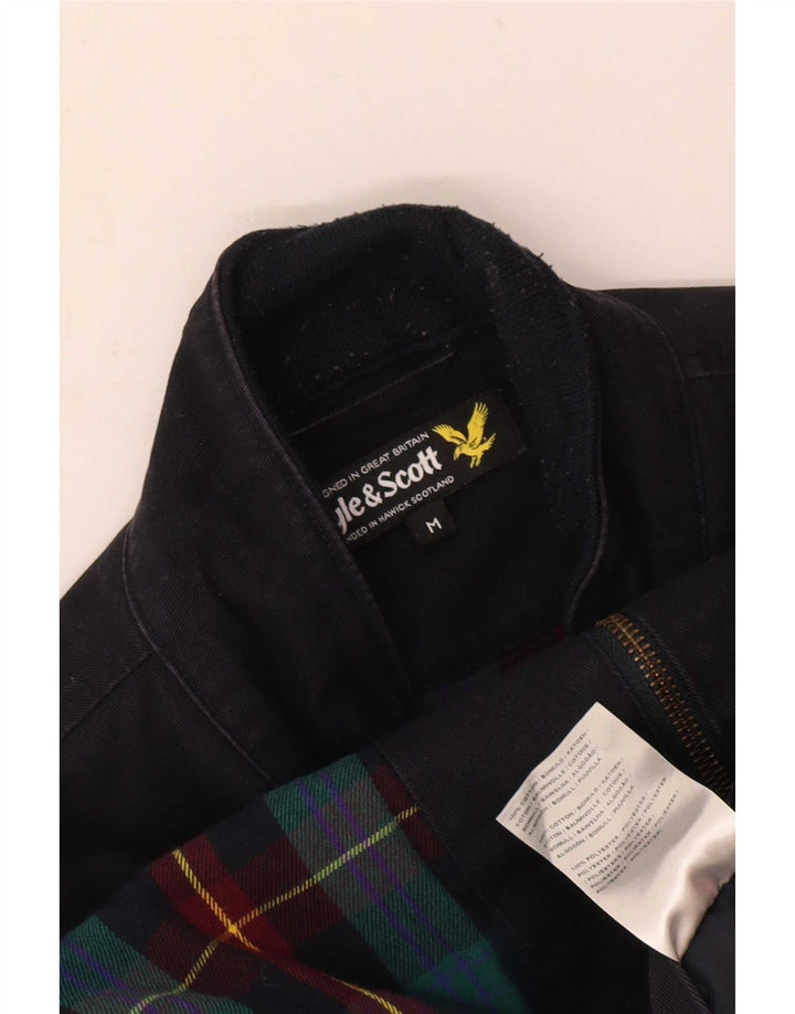 Lyle & Scott Veste Bomber Homme UK 38 Coton Bleu Marine Moyen