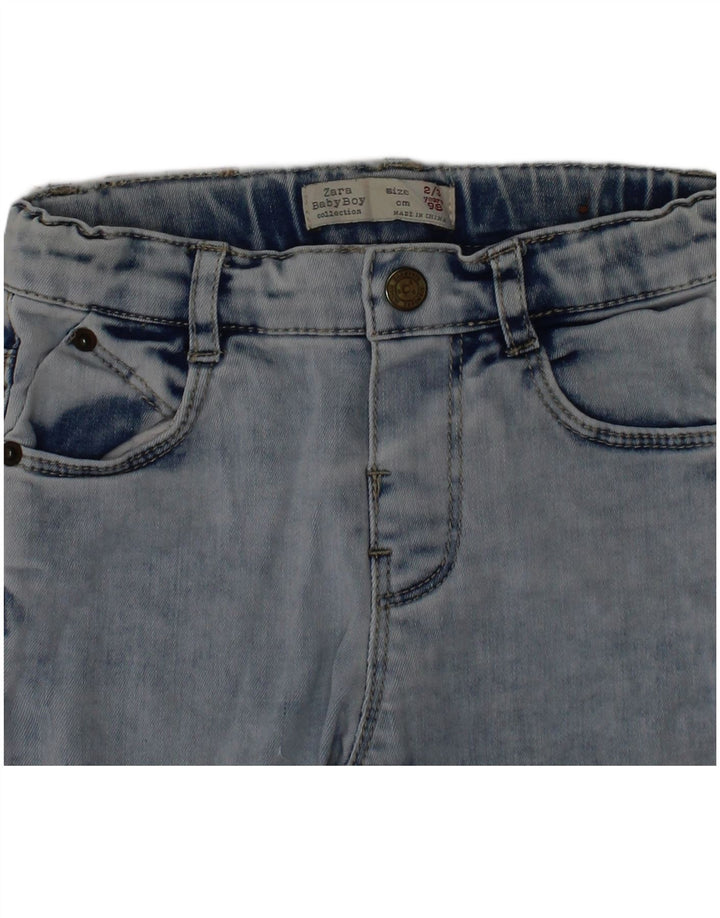 Zara Garçon Slim Jeans 2-3 ans W20 L13 Bleu Coton