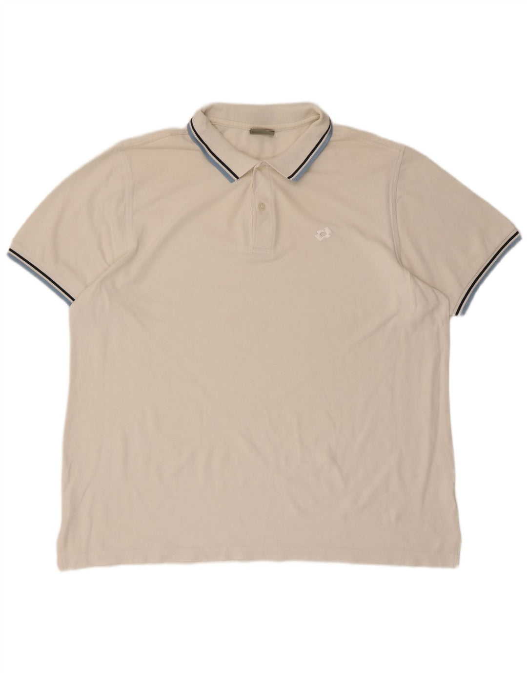 LOTTO Mens Polo Shirt Large White