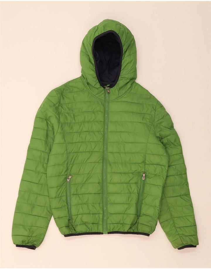 Champion Veste rembourrée à capuche pour homme UK 38 Vert moyen Polyamide