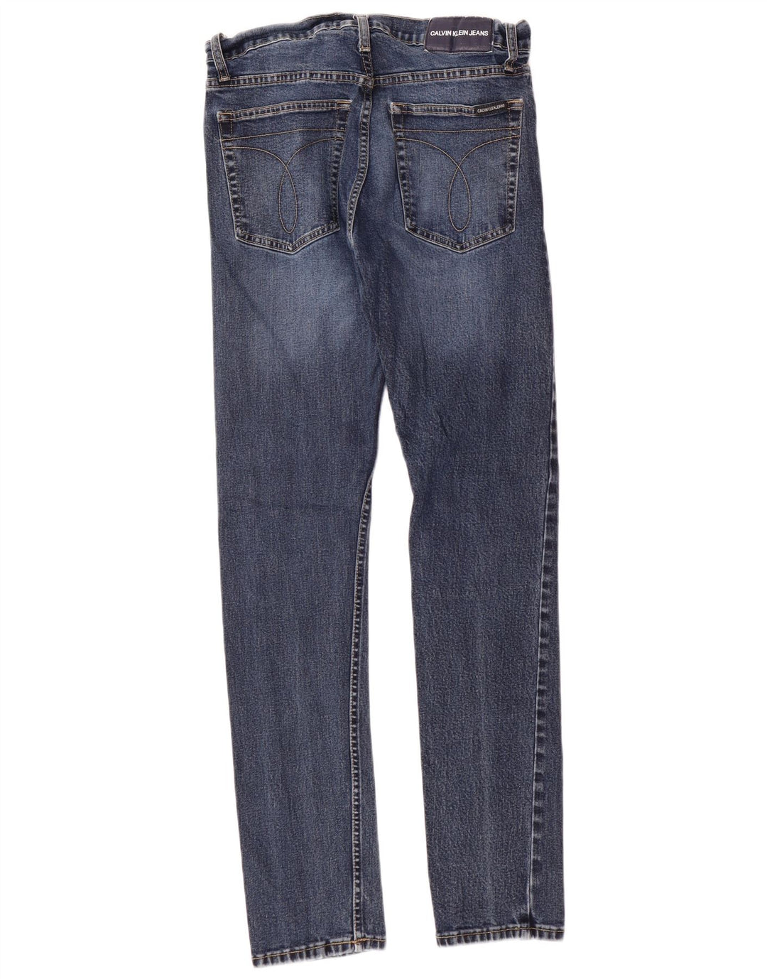 CALVIN KLEIN Jean Slim Homme W30 L32 Bleu Coton