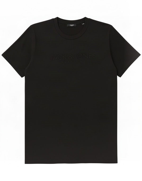 T-shirt Jack & Jones pour homme en coton noir Large