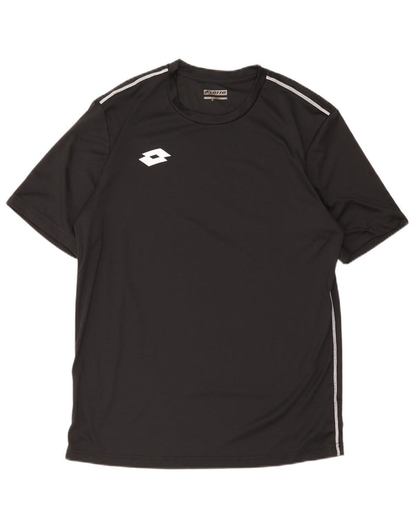 Lotto T-Shirt Homme Haut Large Noir Polyester