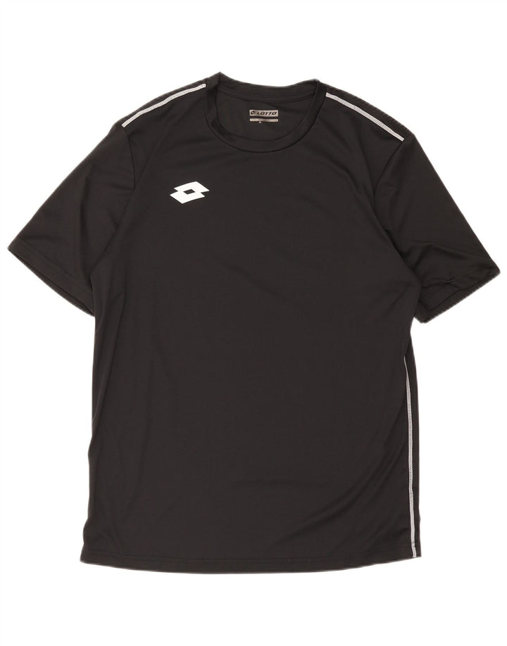Lotto T-Shirt Homme Haut Large Noir Polyester