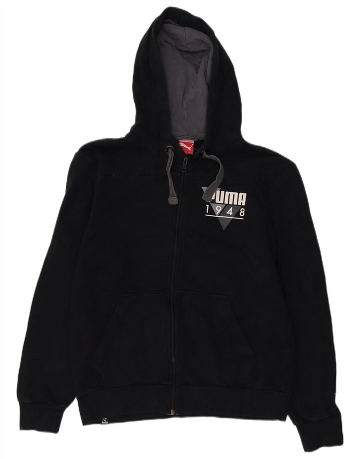 Puma Sweat à Capuche Graphic Zip Homme Noir Moyen Coton