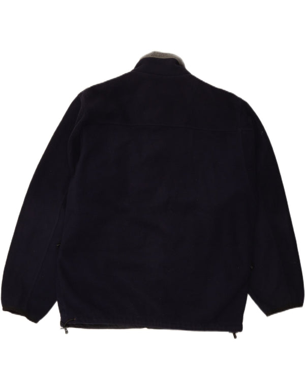 SCHOTT Veste Polaire Homme UK 40 Large Bleu Marine Polyester