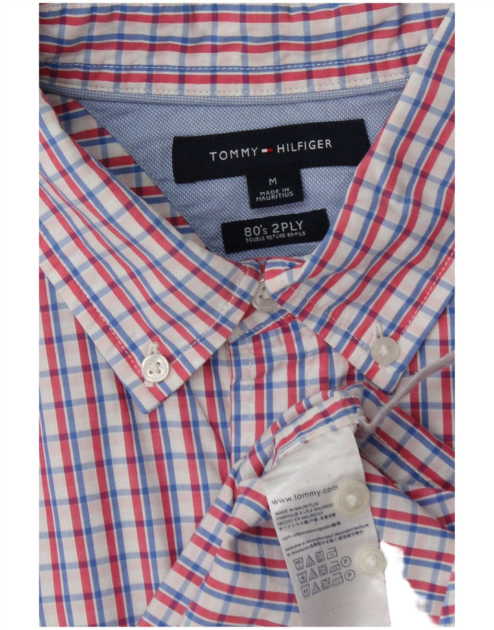 TOMMY HILFIGER Chemise à Deux Épais des Années 80 Homme en Coton à Carreaux Multicolore Moyen