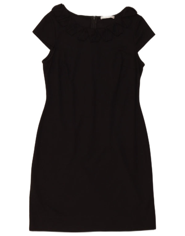 Marks & Spencer Robe fourreau pour femme UK 14 Large Noir Polyester