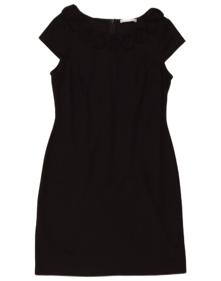 Marks & Spencer Robe fourreau pour femme UK 14 Large Noir Polyester