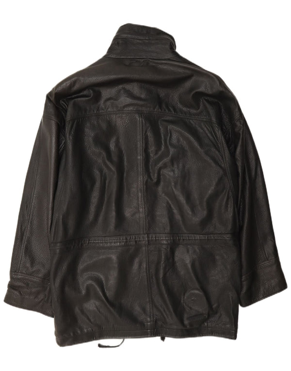 Pierre Cardin Veste en cuir pour homme UK 42 XL Noir
