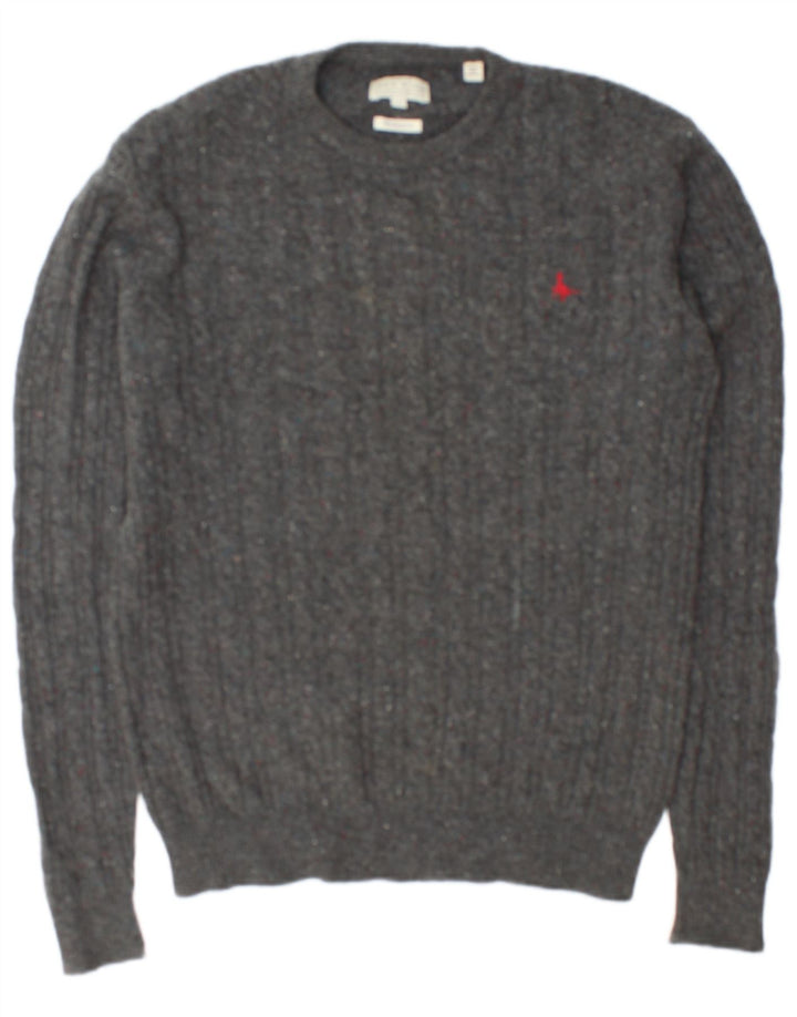 Jack Wills Pull Col Rond The Marlow Homme Gris Moyen Moucheté
