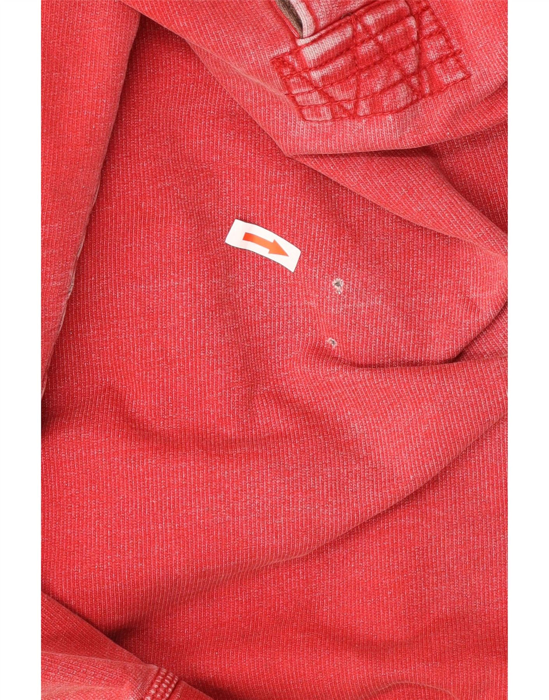 Fat Face Sweat-Shirt Col Polo Homme Rouge Moyen Coton