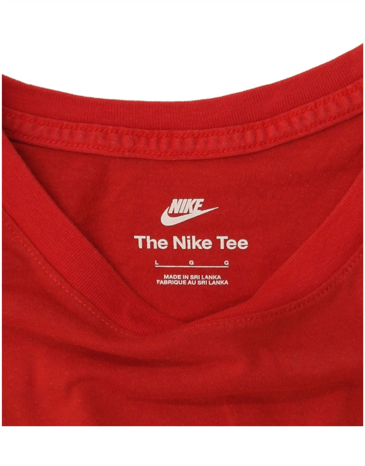 Nike T-shirt graphique pour homme, grand, rouge