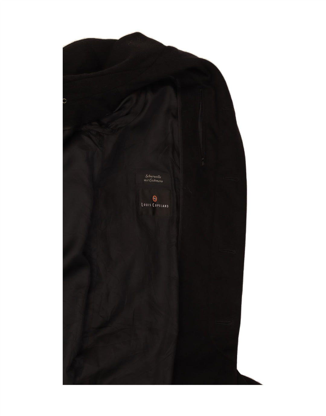 SCHNEIDERS Manteau homme UK 38 Laine noire moyenne