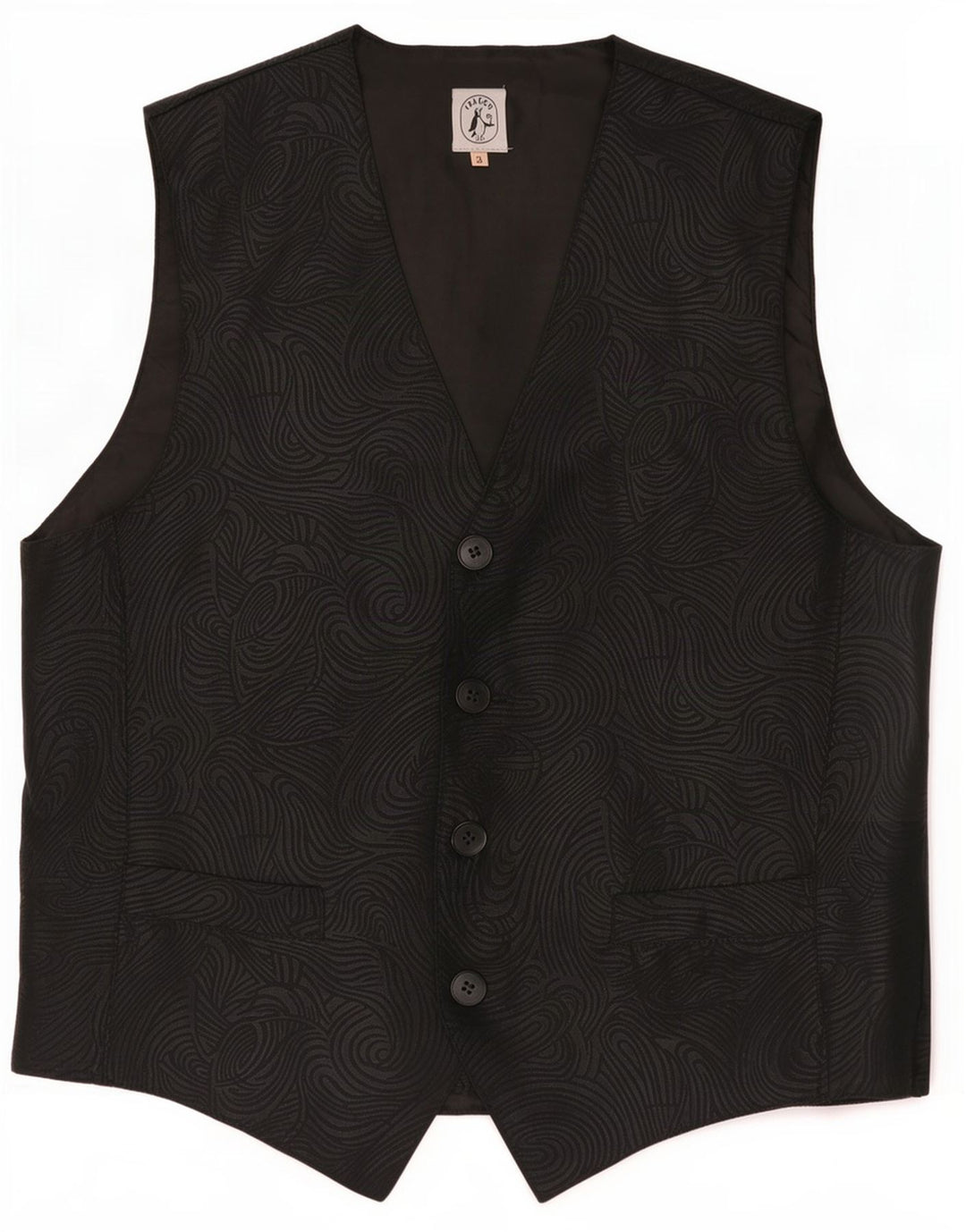 Isacco Gilet Homme Large Noir Polyester