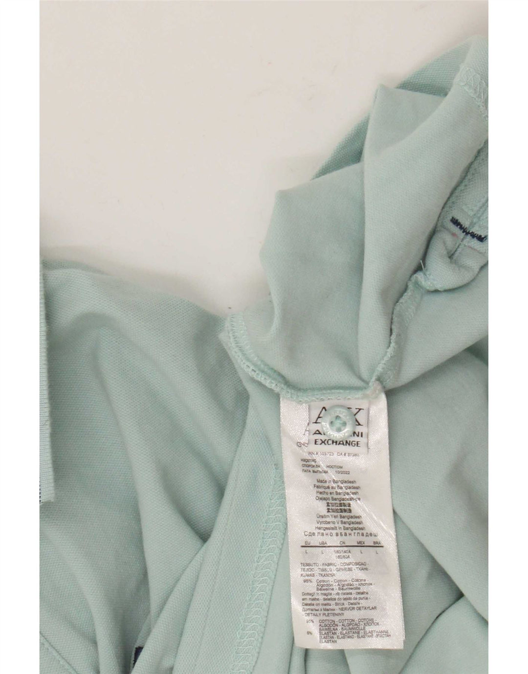 Armani Exchange Polo Homme Grand Bleu Coton