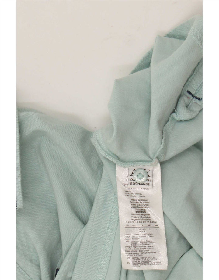 Armani Exchange Polo Homme Grand Bleu Coton