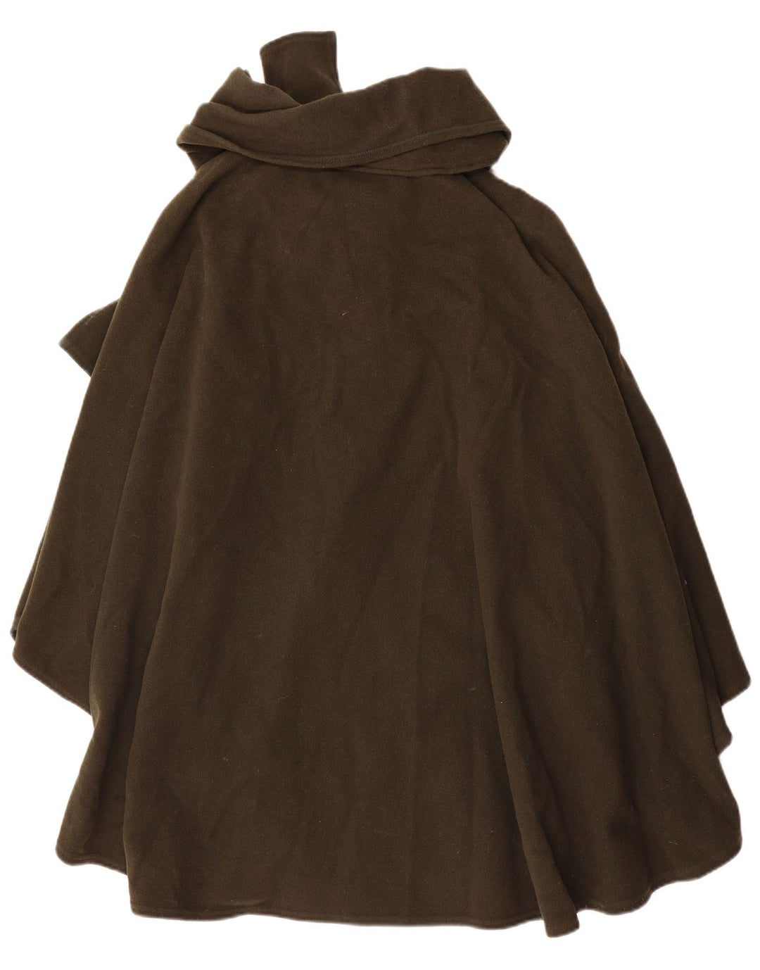 Alba Fornari Manteau Poncho Femme Taille Unique Laine Kaki