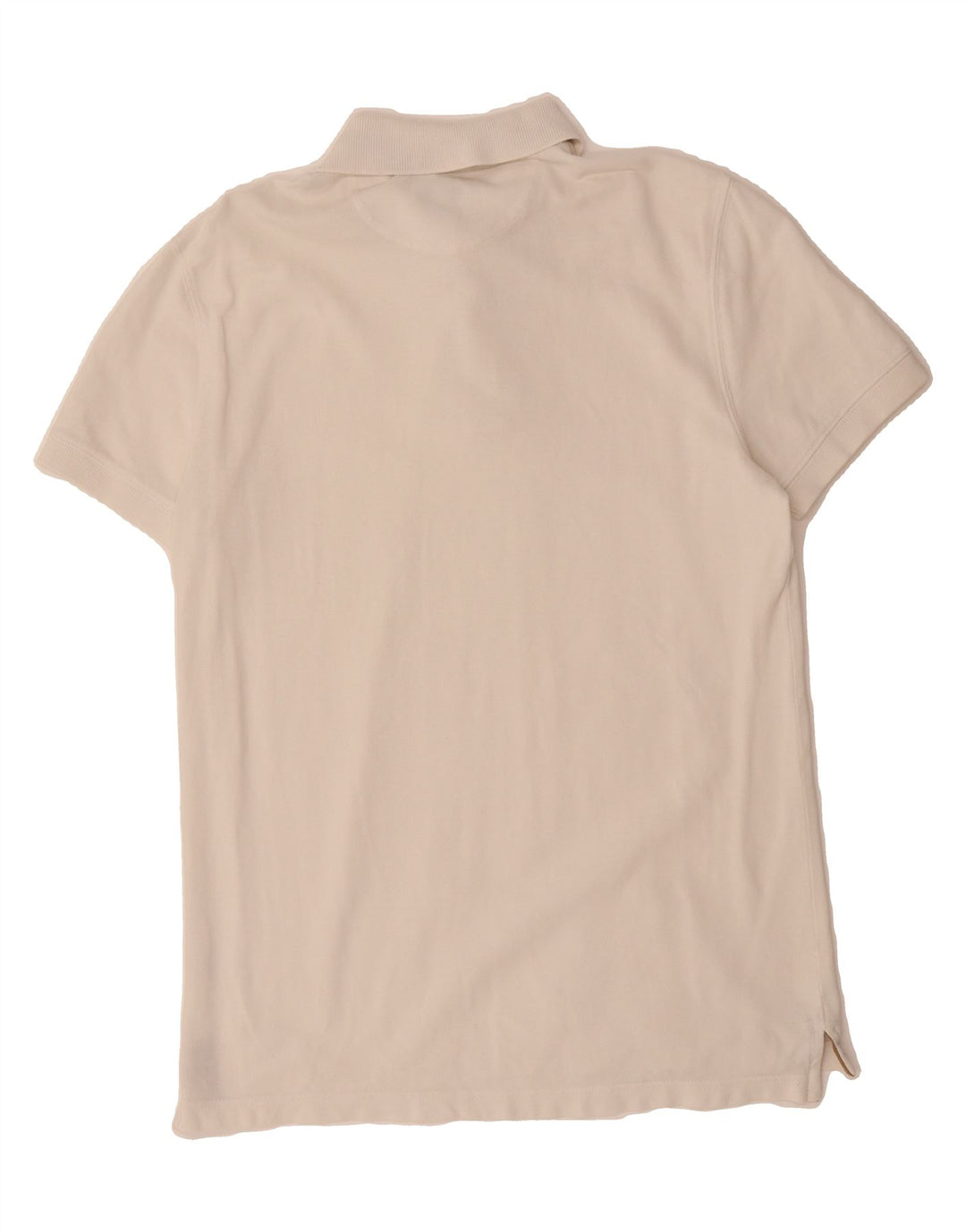 MASSIMO DUTTI Mens Casual Fit Polo Shirt Medium White Vintage Massimo Dutti and Second-Hand Massimo Dutti from Messina Hembry 