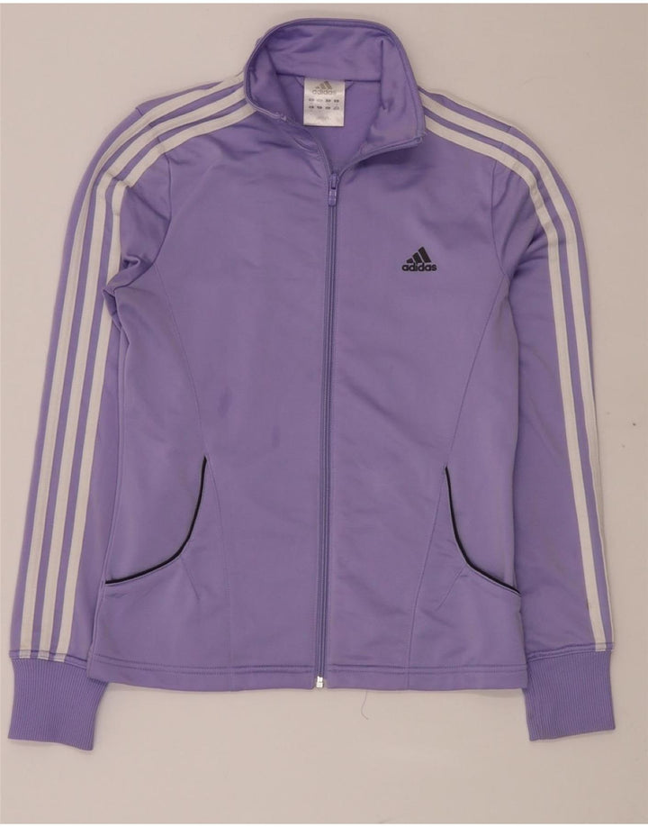 ADIDAS Veste de survêtement pour femme UK 12 Violet moyen Polyester