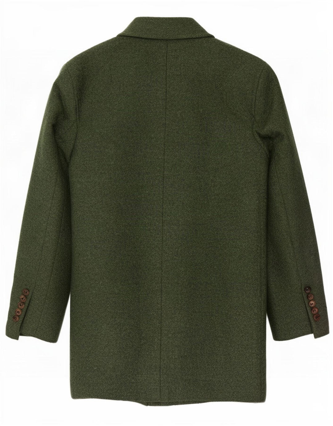 vintage Homme Pardessus IT 44 XS Laine Verte