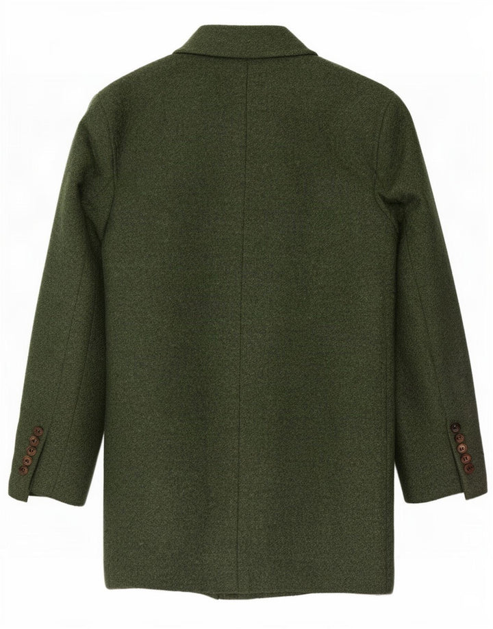 vintage Homme Pardessus IT 44 XS Laine Verte