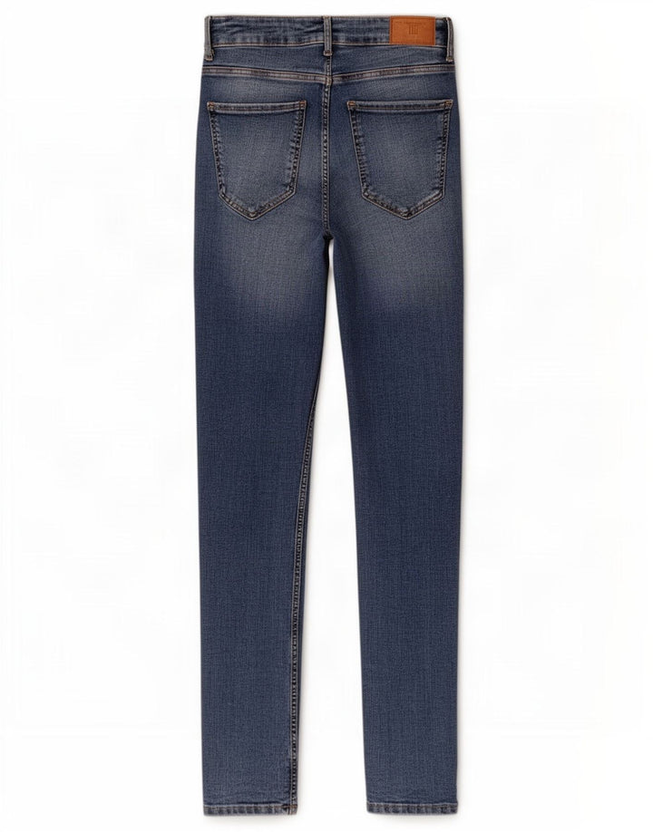 Zara Femme Jean Slim Moyen W28 L27 Bleu