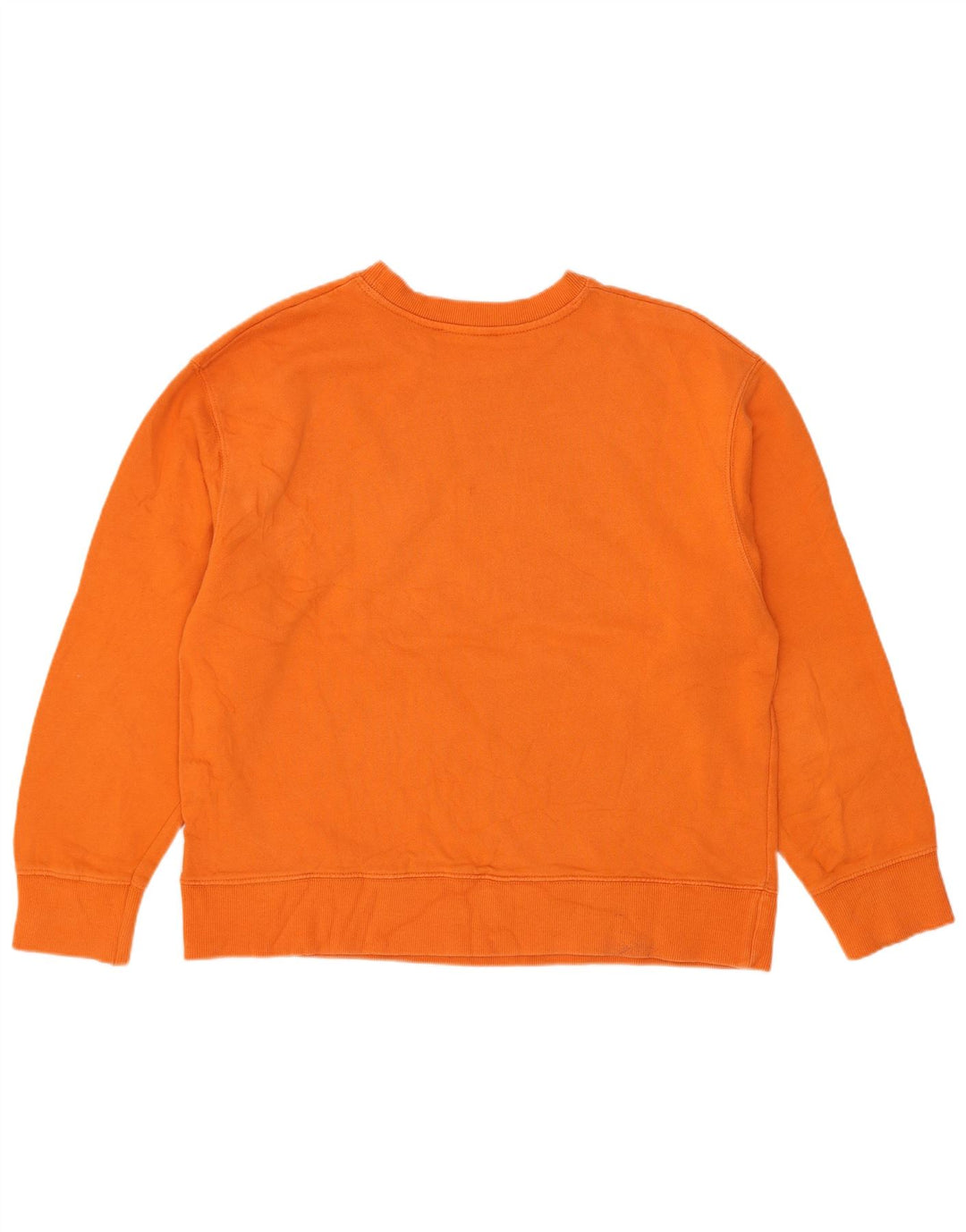 Zara Sweat-shirt surdimensionné graphique pour femme UK 10 Petit coton orange