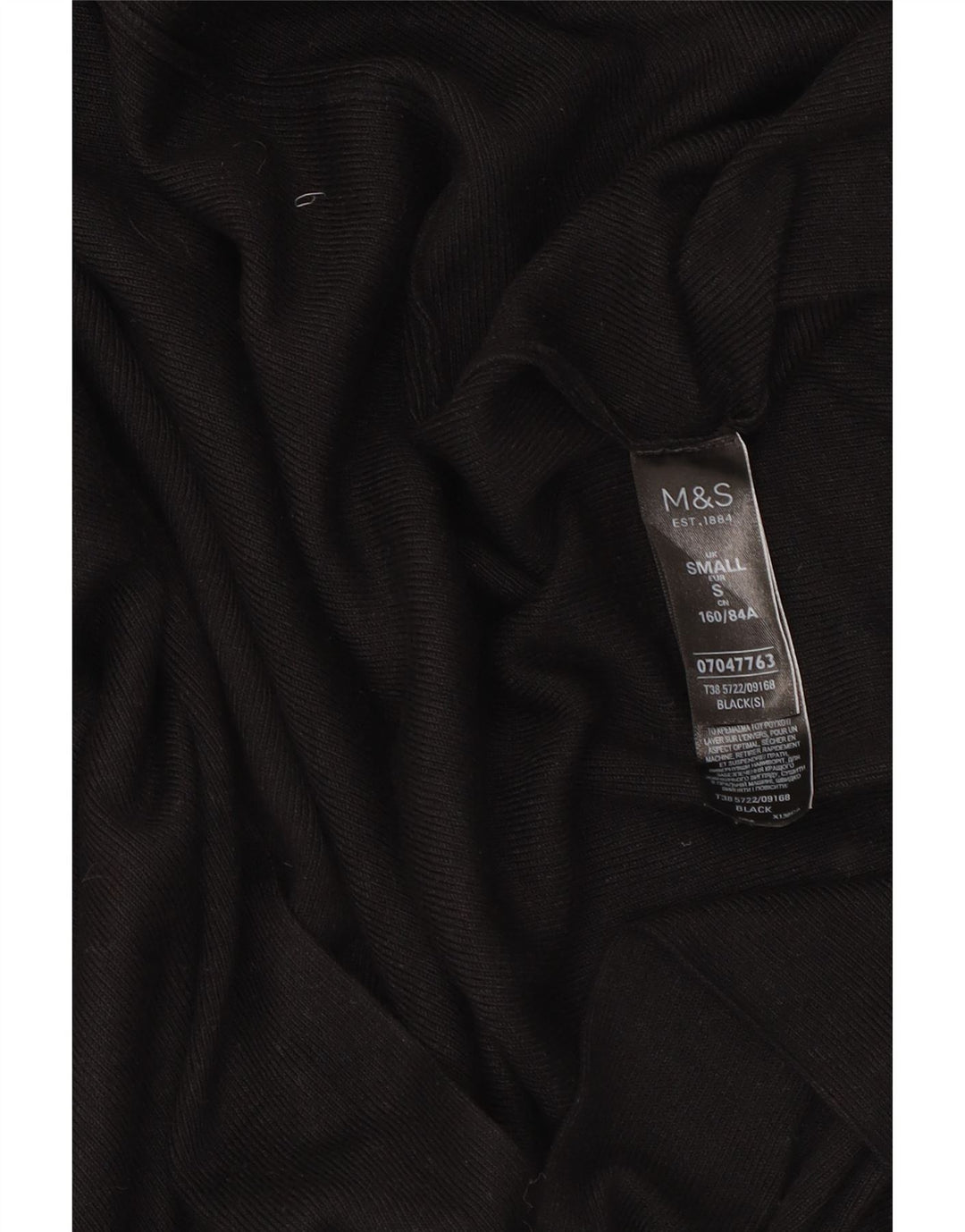 Marks & Spencer Pull cardigan ouvert long pour femme UK 10 Small Noir