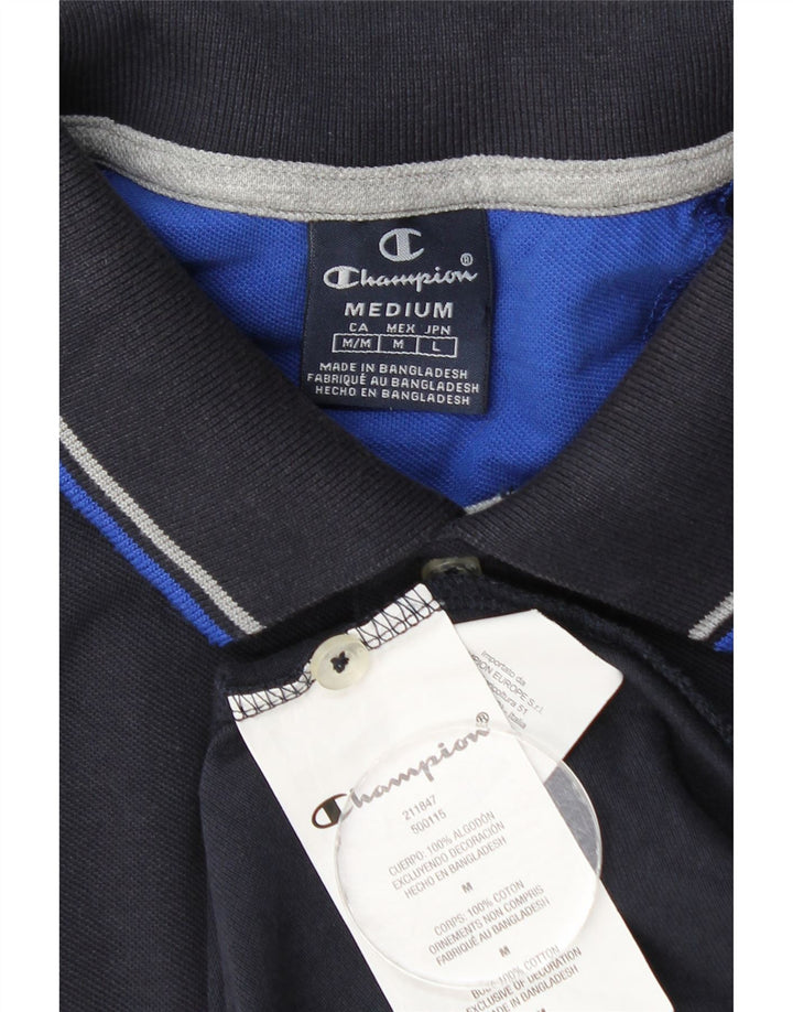 Champion Polo Homme Bleu Marine Moyen Coton