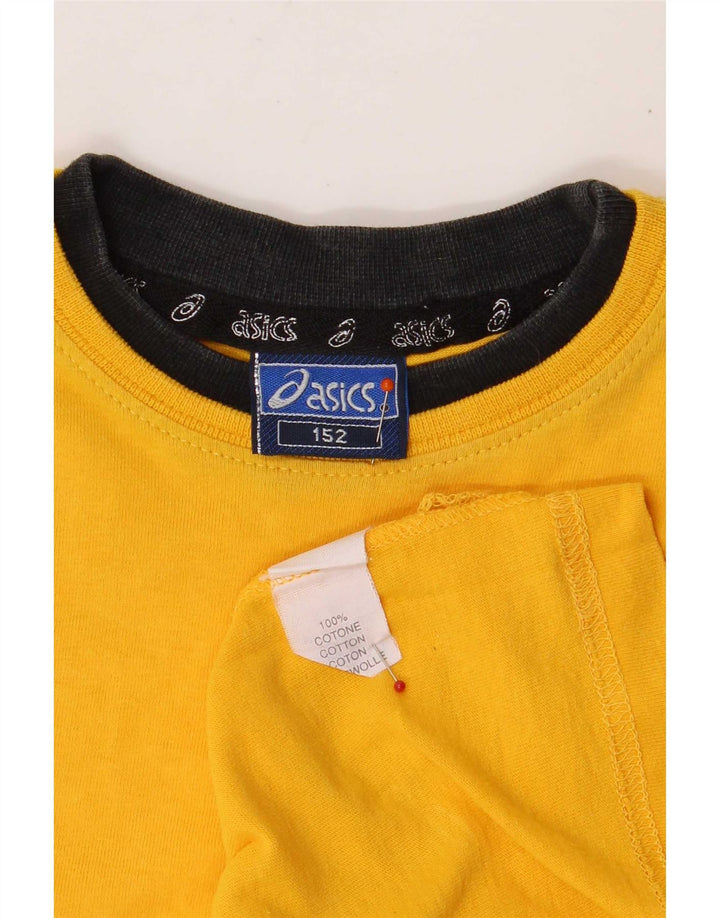 Asics T-Shirt Garçon 11-12 ans Jaune Coton